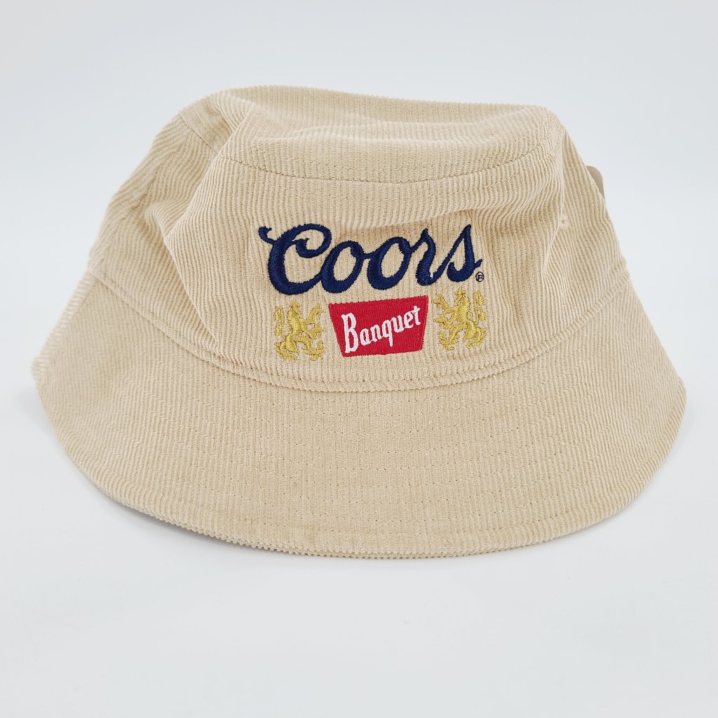 Coors Banquet Beer Corduroy Mad Engine Bucket Hat Unisex